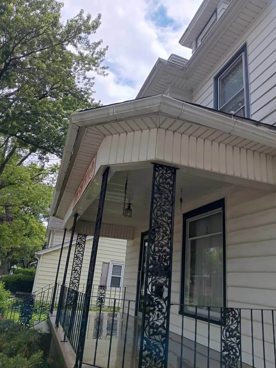 Exterior before cleaning and repainting began.